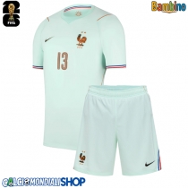 Maglie da calcio Francia Kante #13 Seconda Maglia Bambino Mondiali 2026  Manica Corta (+ Pantaloni corti)